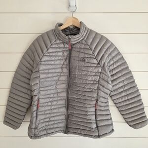 L.L. Bean 850 DownTek Hoodless Puffer Jacket Grey Women's XL